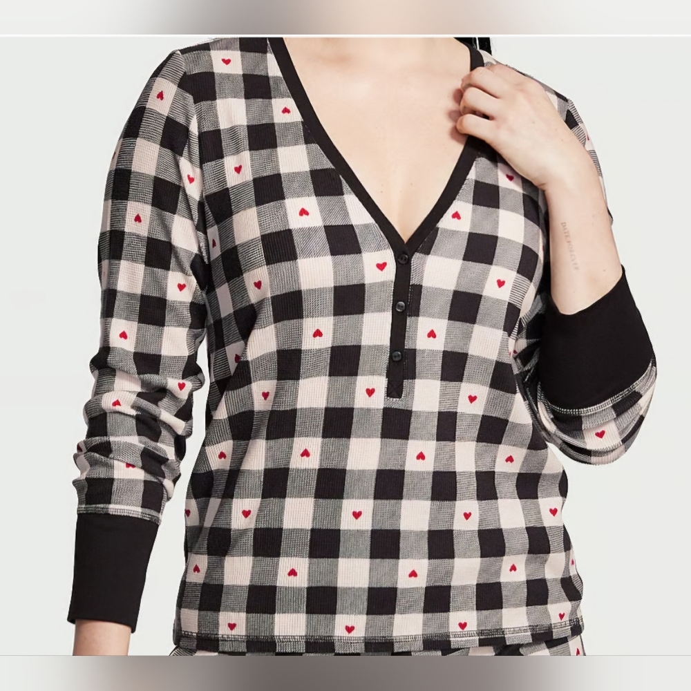 VICTORIA'S SECRET Thermal Pajama Shirt only Size Xs
